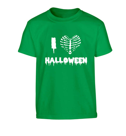 I love halloween Children's green Tshirt 12-13 Years
