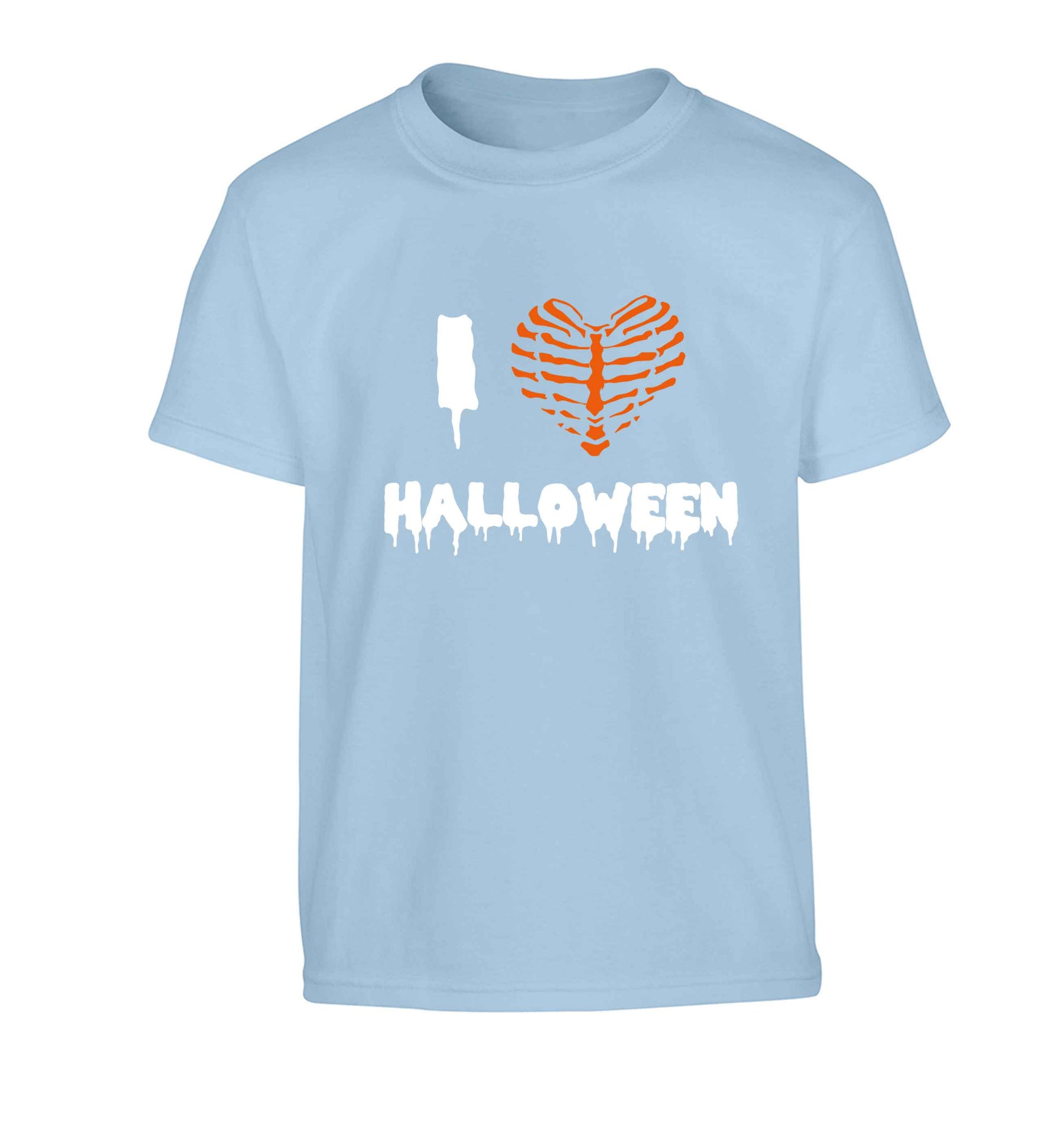 I love halloween Children's light blue Tshirt 12-13 Years