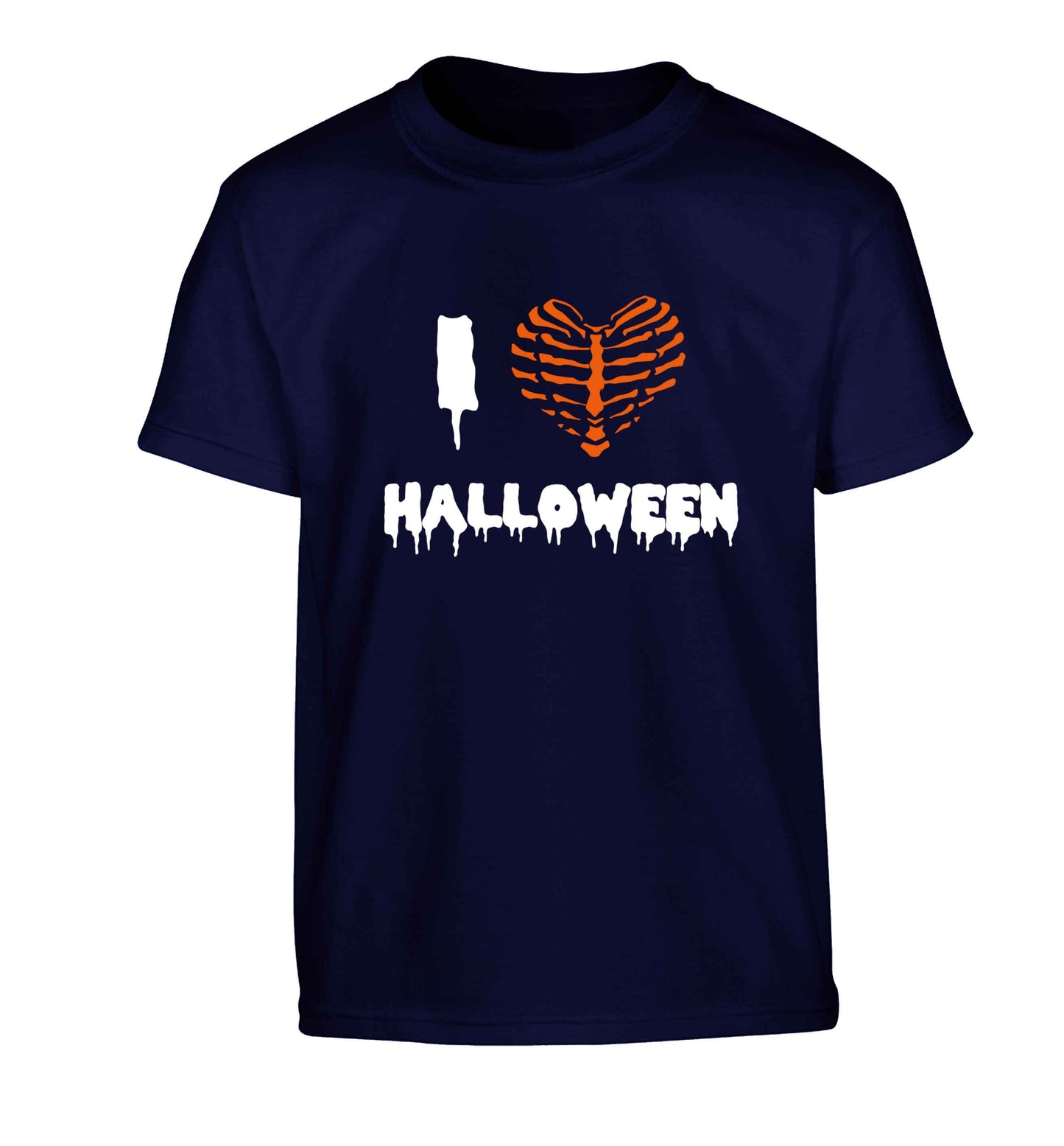 I love halloween Children's navy Tshirt 12-13 Years