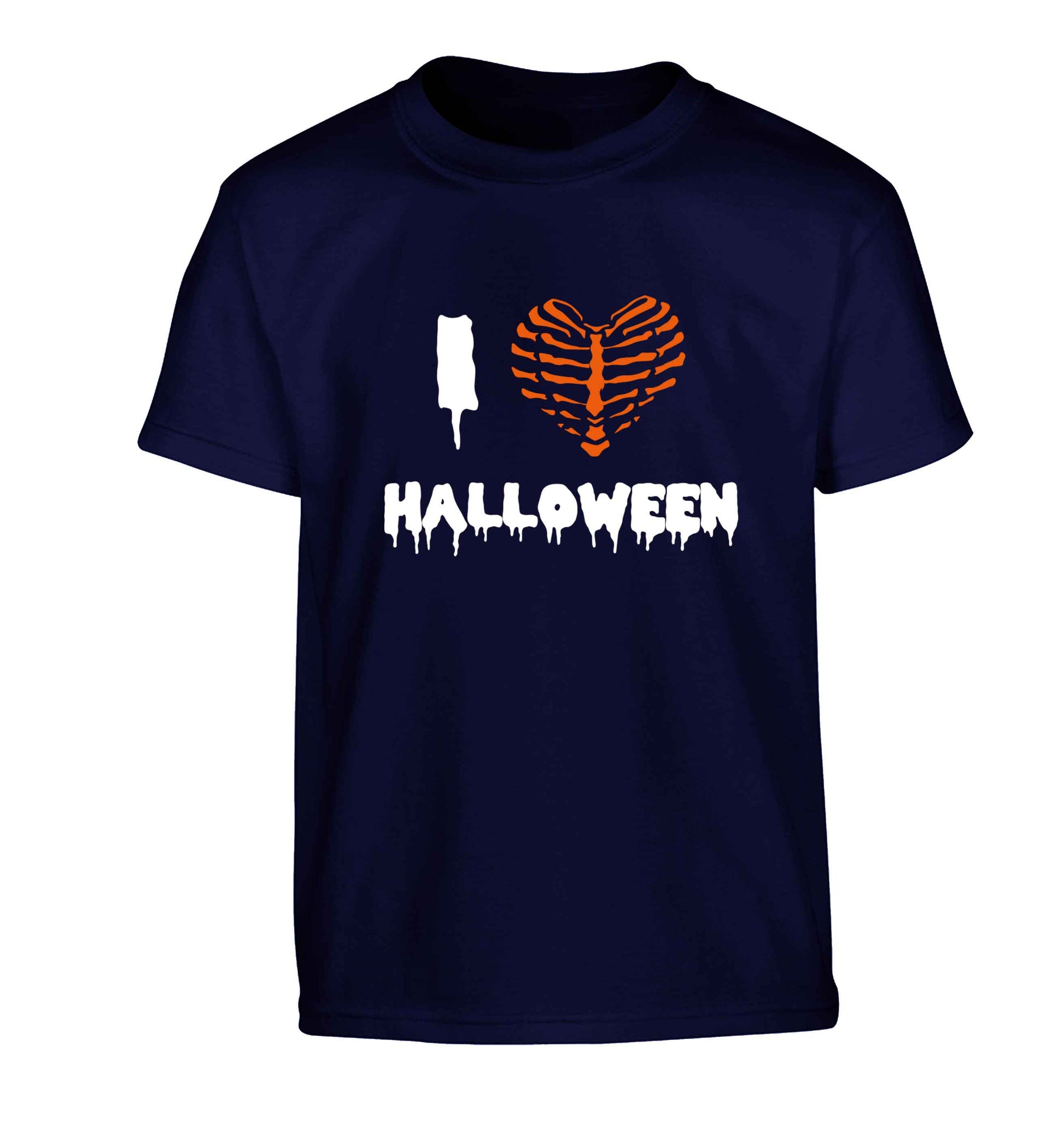 I love halloween Children's navy Tshirt 12-13 Years