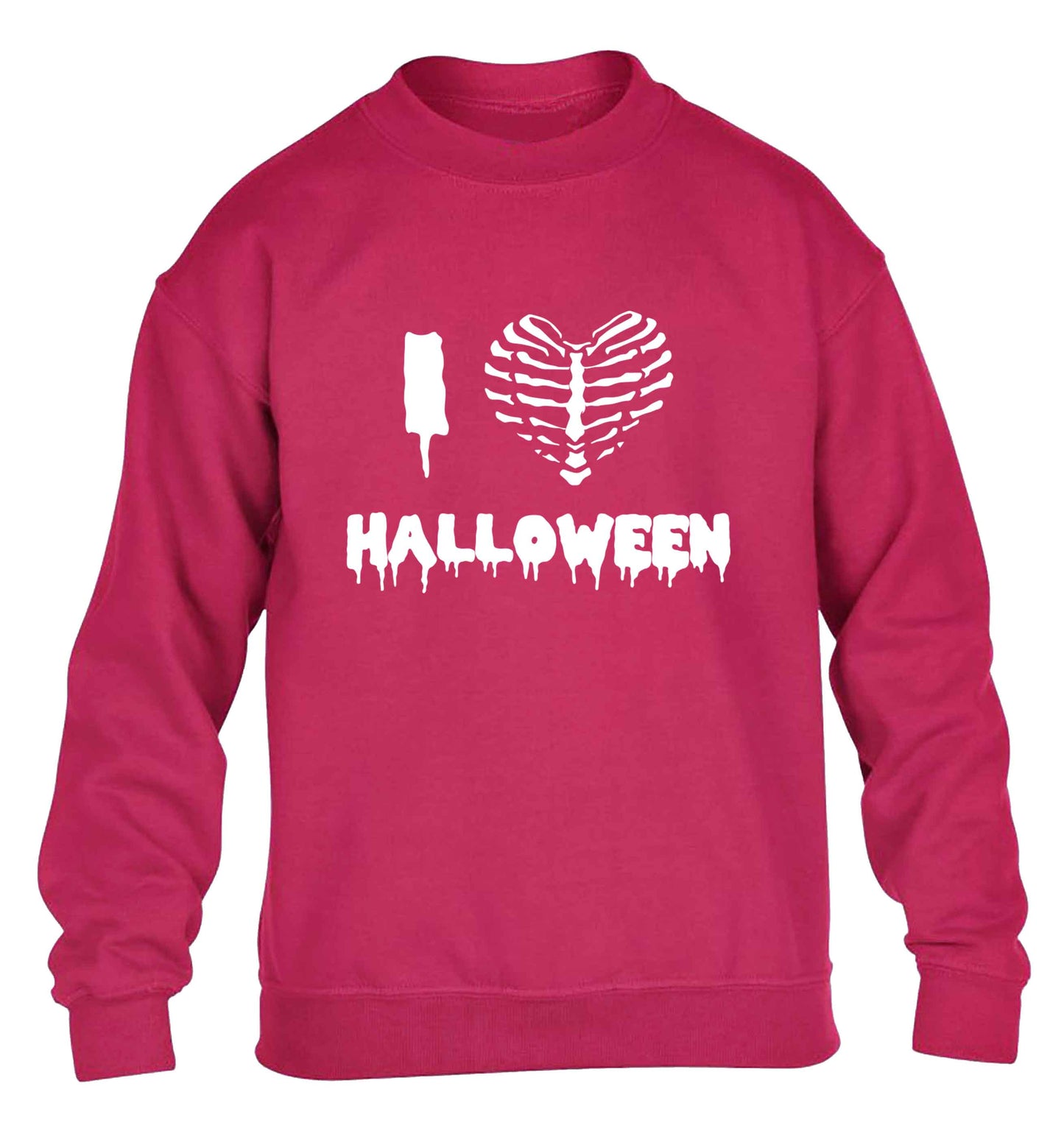 I love halloween children's pink sweater 12-13 Years