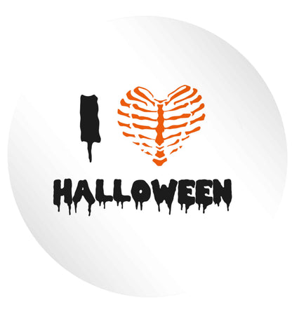 I love halloween 24 @ 45mm matt circle stickers