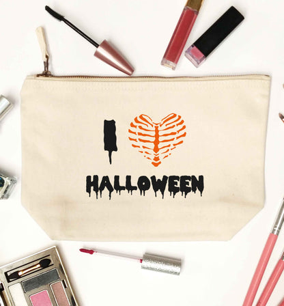 I love halloween natural makeup bag