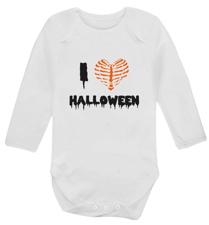 I love halloween baby vest long sleeved white 6-12 months
