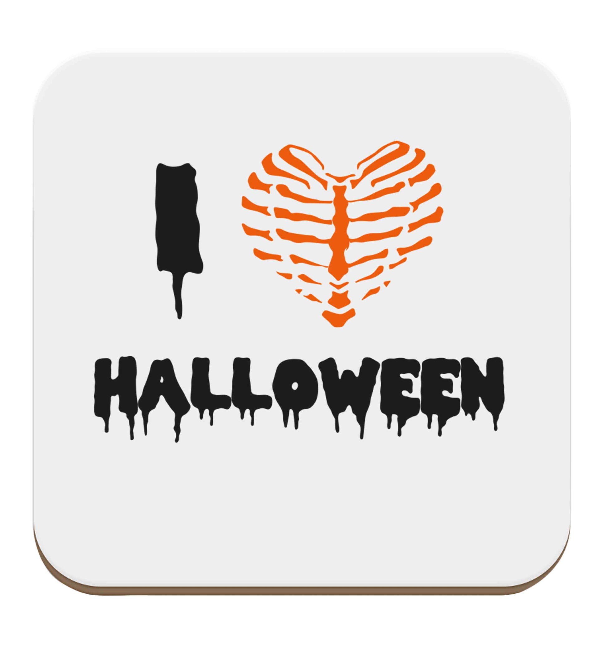 I love halloween set of four coasters