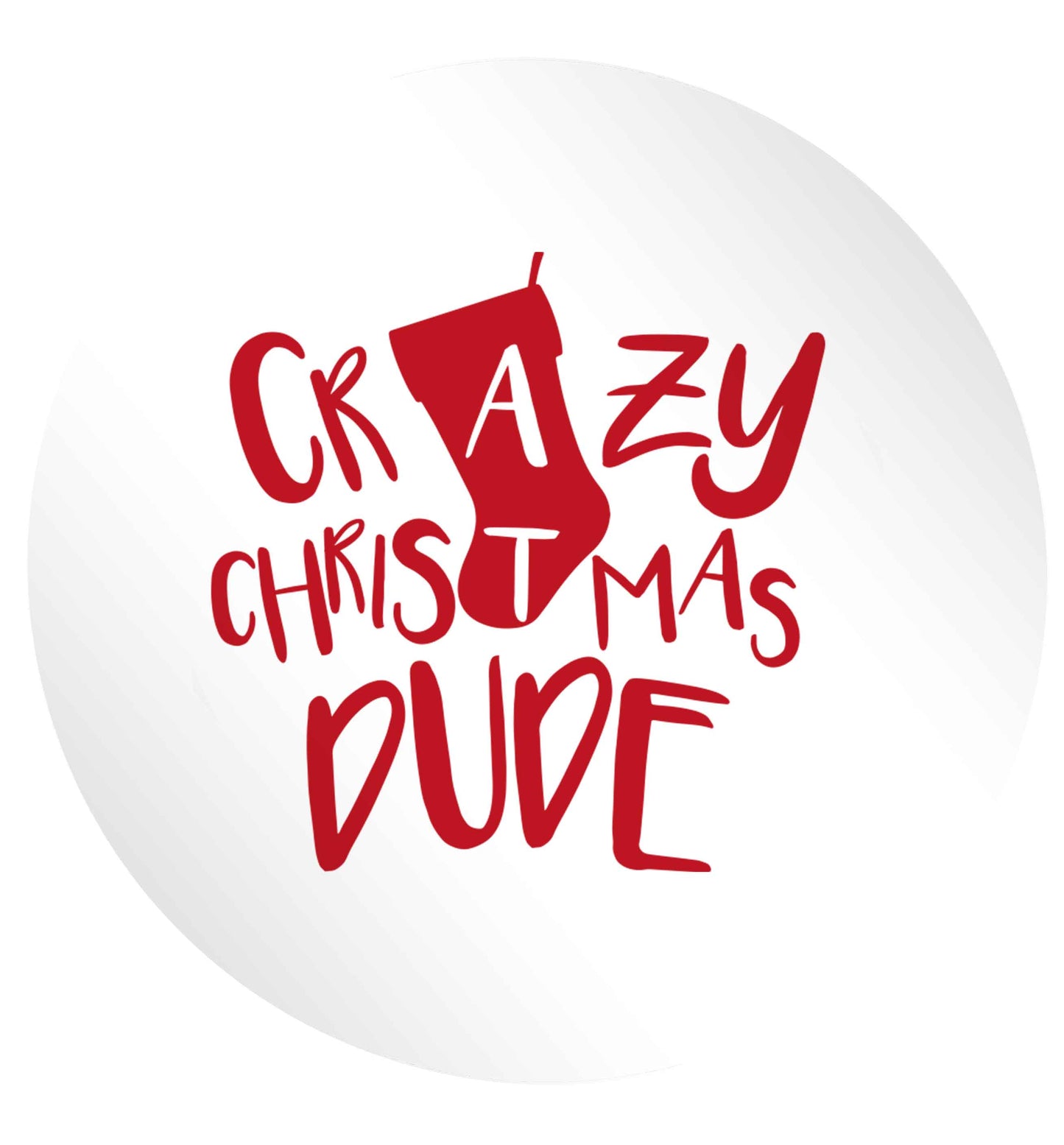 Crazy Christmas Dude 24 @ 45mm matt circle stickers