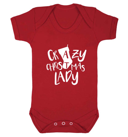 Crazy Christmas Dude baby vest red 18-24 months