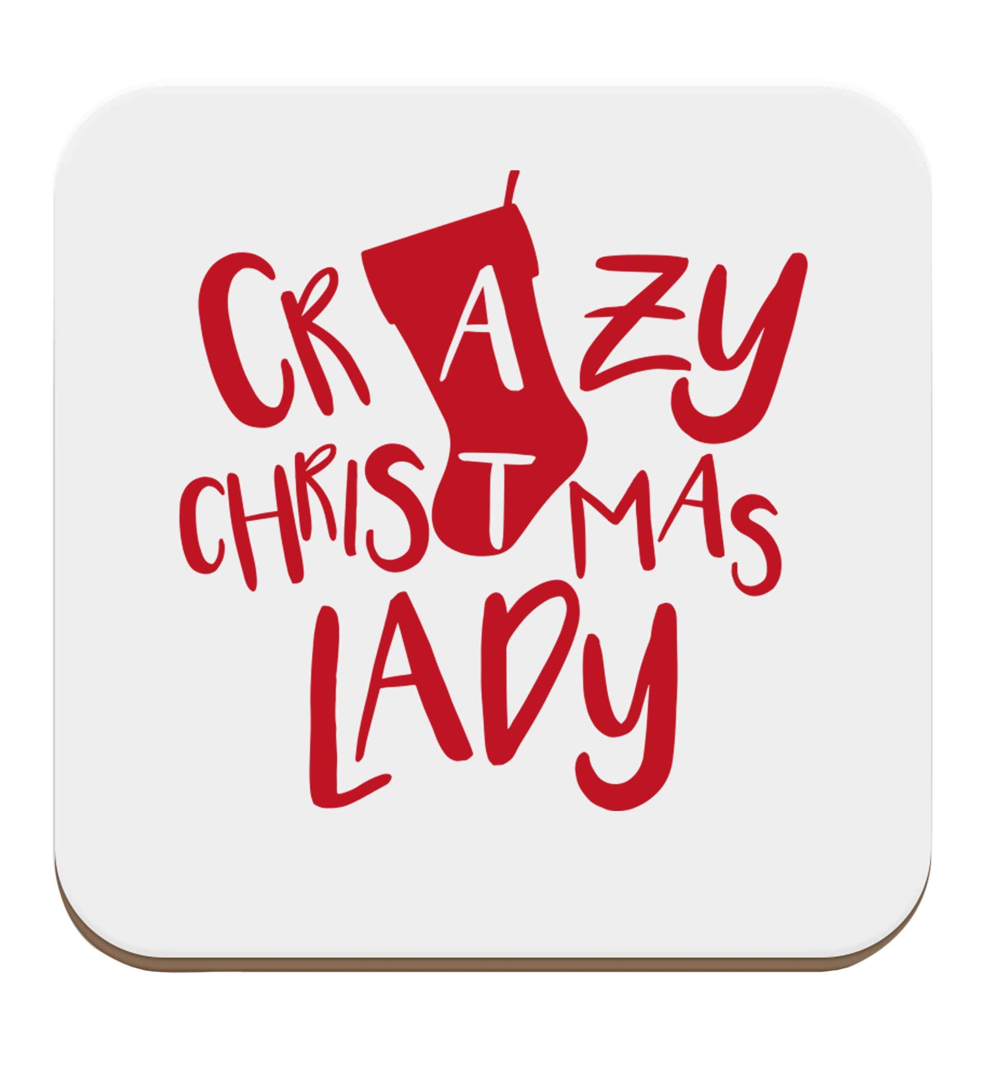 Crazy Christmas Dude set of four coasters