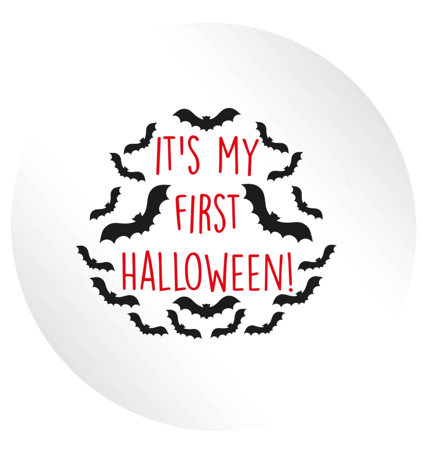 It's my first halloween - bat border 24 @ 45mm matt circle stickers