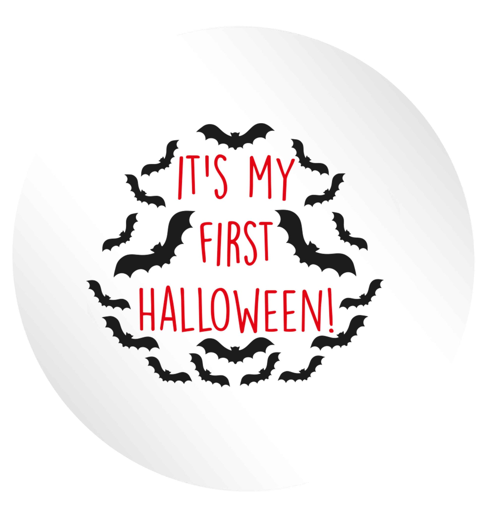 It's my first halloween - bat border 24 @ 45mm matt circle stickers