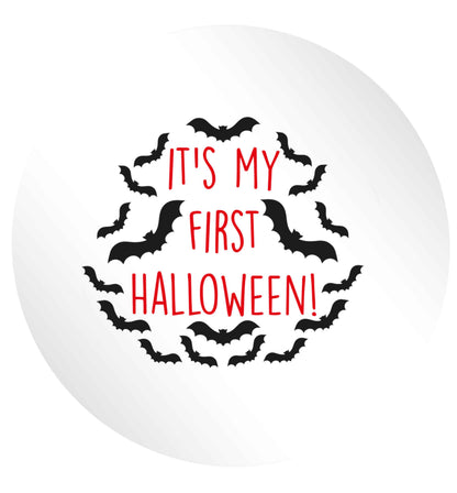 It's my first halloween - bat border 24 @ 45mm matt circle stickers