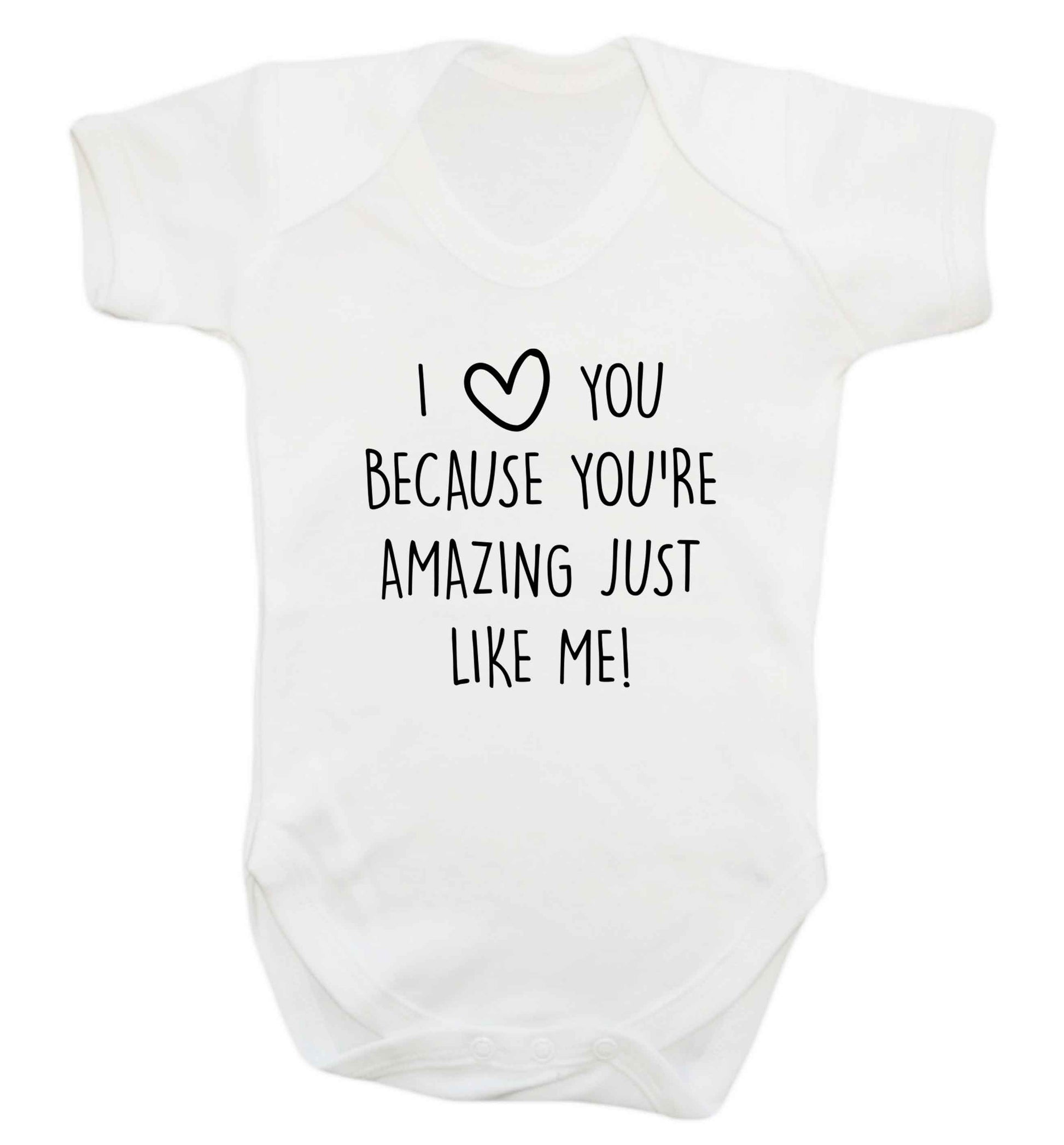 Girlfriend I love you to the moon and back baby vest white 18-24 months
