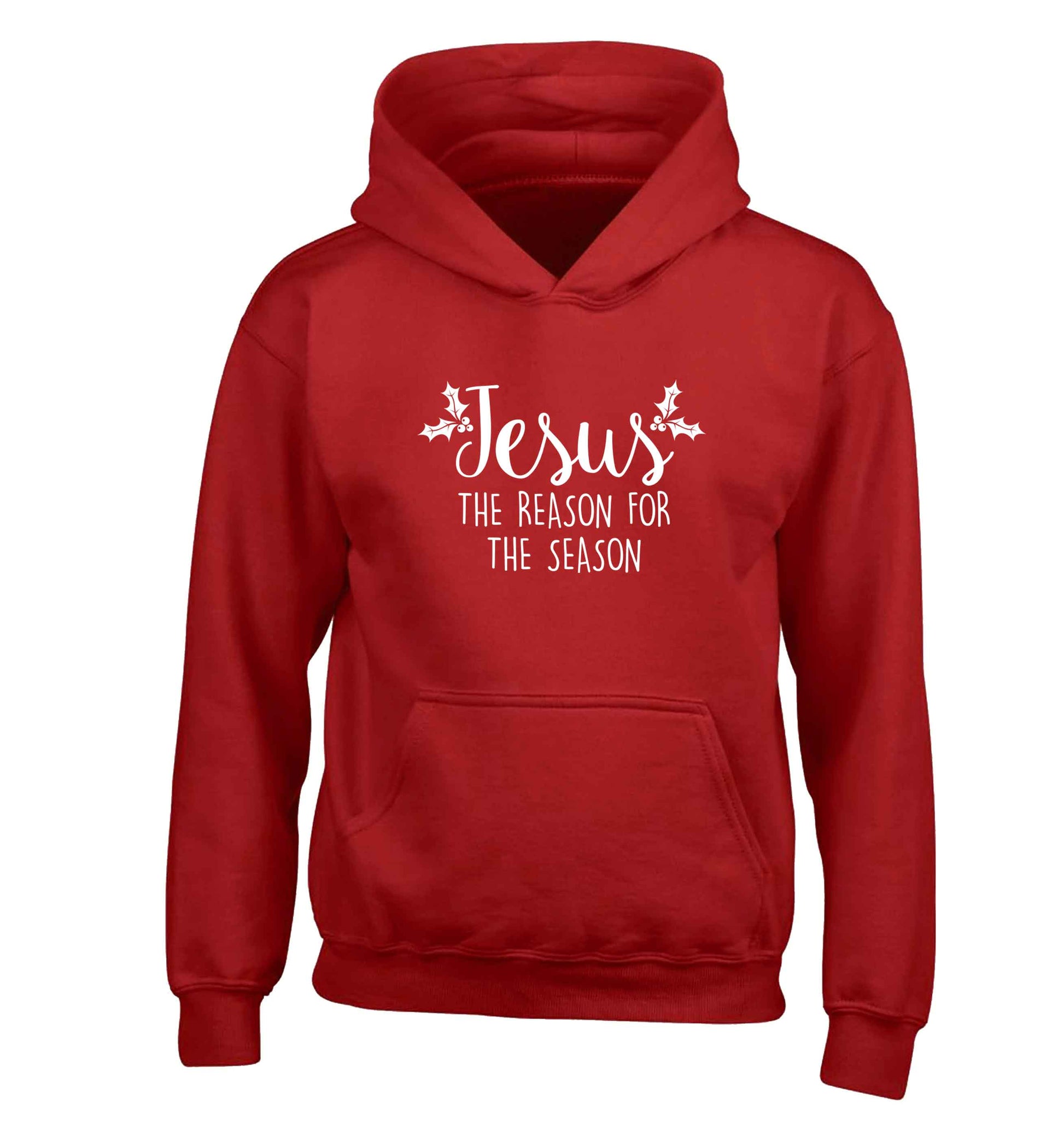 Jesus the reason for the season children's red hoodie 12-13 Years