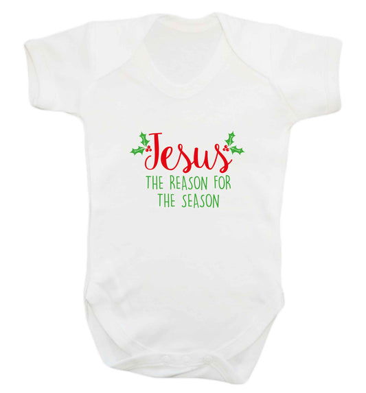 Jesus the reason for the season baby vest white 18-24 months