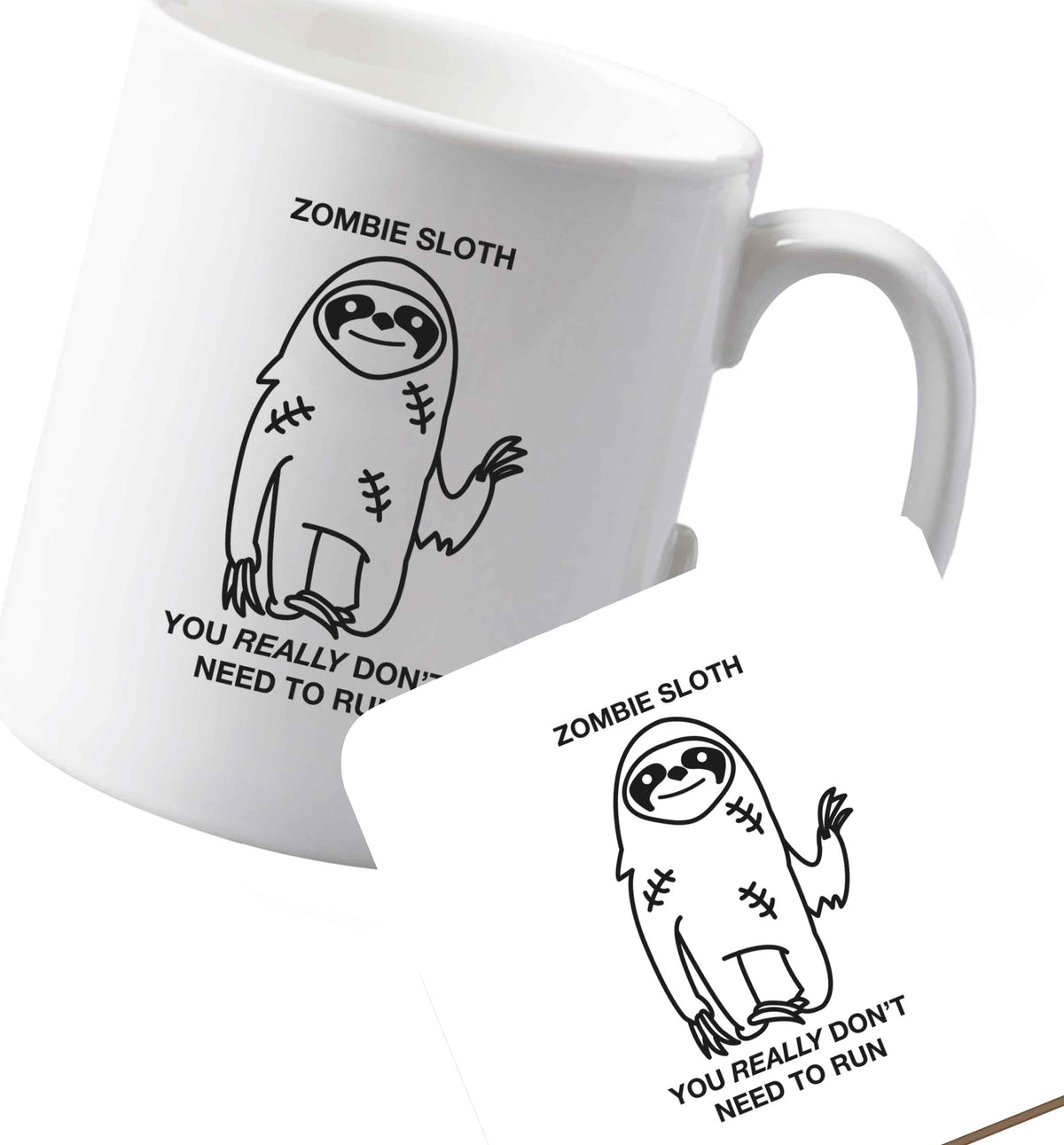 10 oz Ceramic mug and coaster Favourite Type Pan Pancake both sides