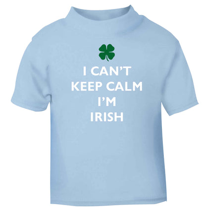 I can't keep calm I'm Irish light blue baby toddler Tshirt 2 Years