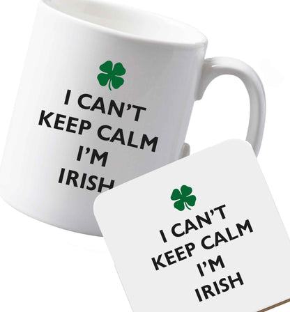 10 oz Ceramic mug and coaster Favourite Type Pan Pancake both sides