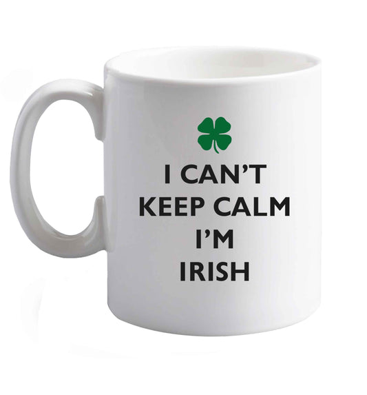 10 oz Favourite Type Pan Pancake ceramic mug right handed