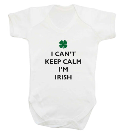 I can't keep calm I'm Irish baby vest white 18-24 months