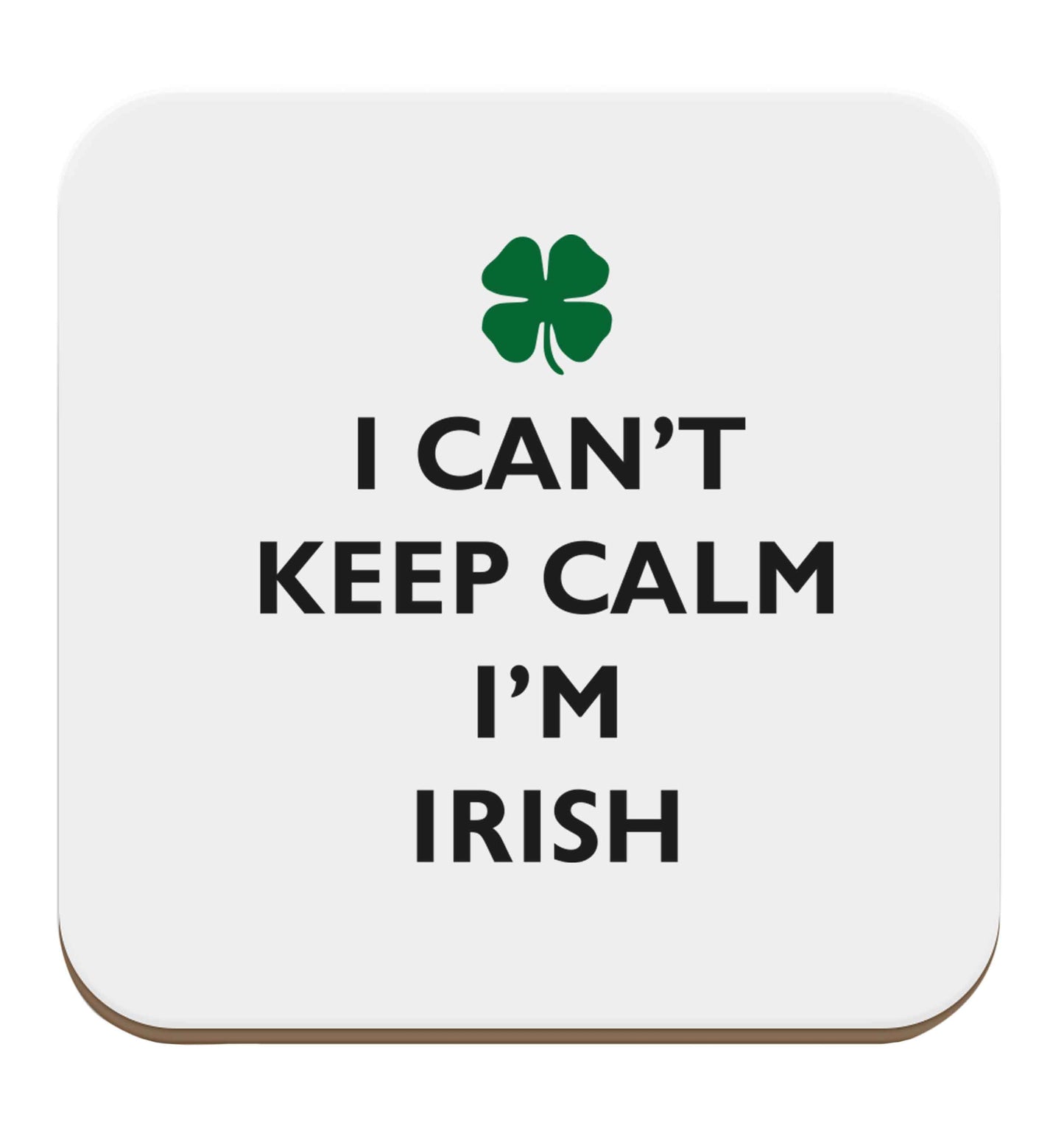 I can't keep calm I'm Irish set of four coasters