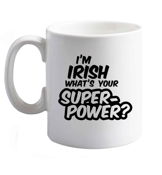 10 oz Favourite Type Pan Pancake ceramic mug right handed