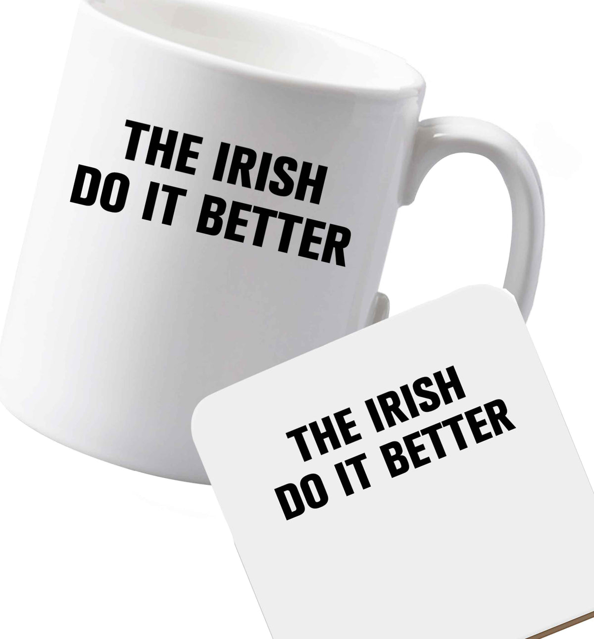 10 oz Ceramic mug and coaster Favourite Type Pan Pancake both sides