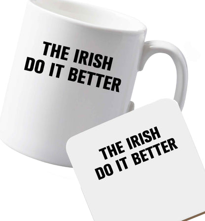 10 oz Ceramic mug and coaster Favourite Type Pan Pancake both sides