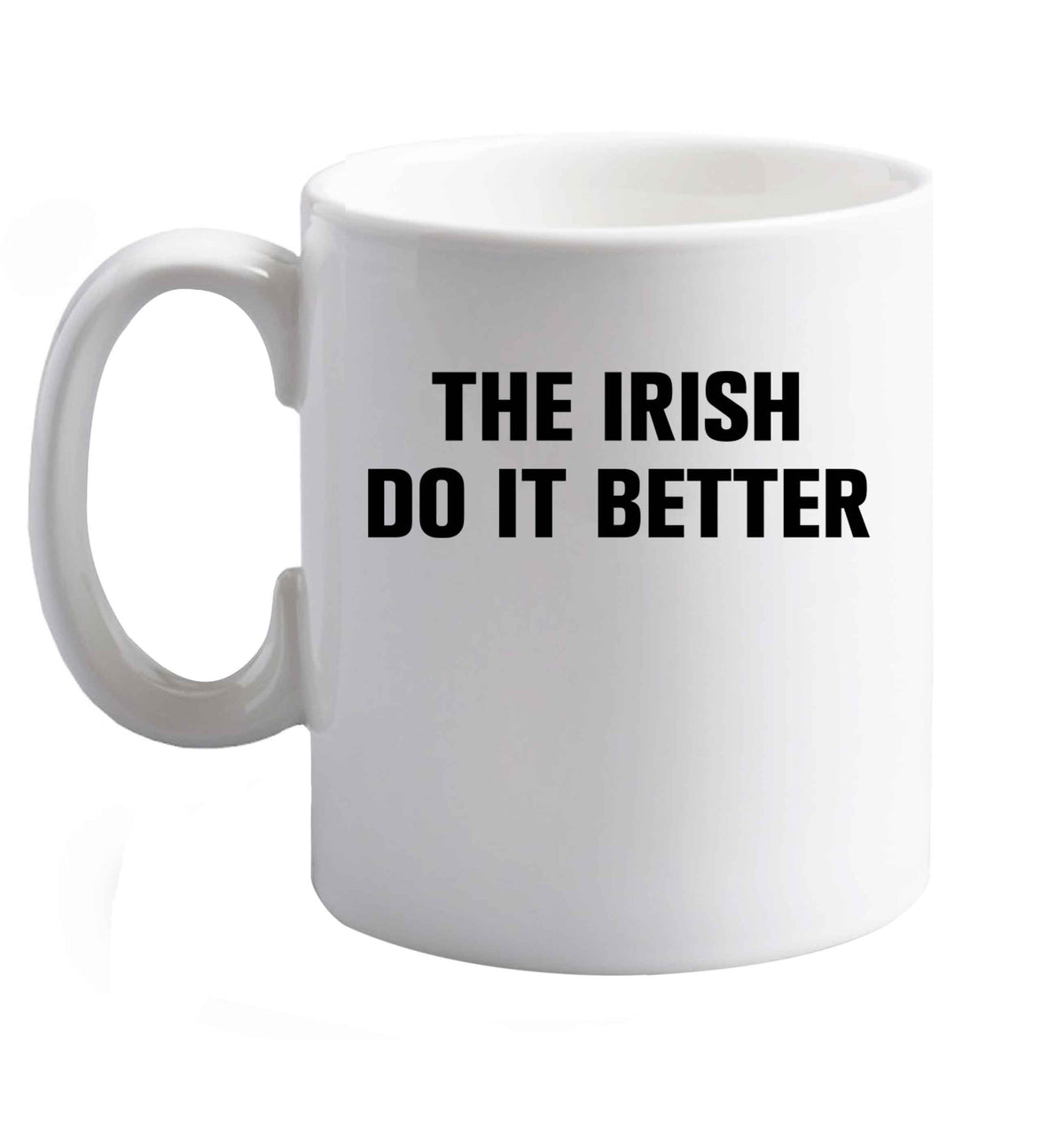 10 oz Favourite Type Pan Pancake ceramic mug right handed