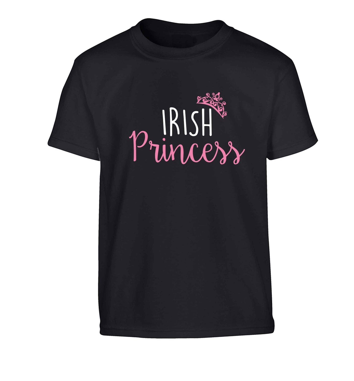 Irish princess Children's black Tshirt 12-13 Years