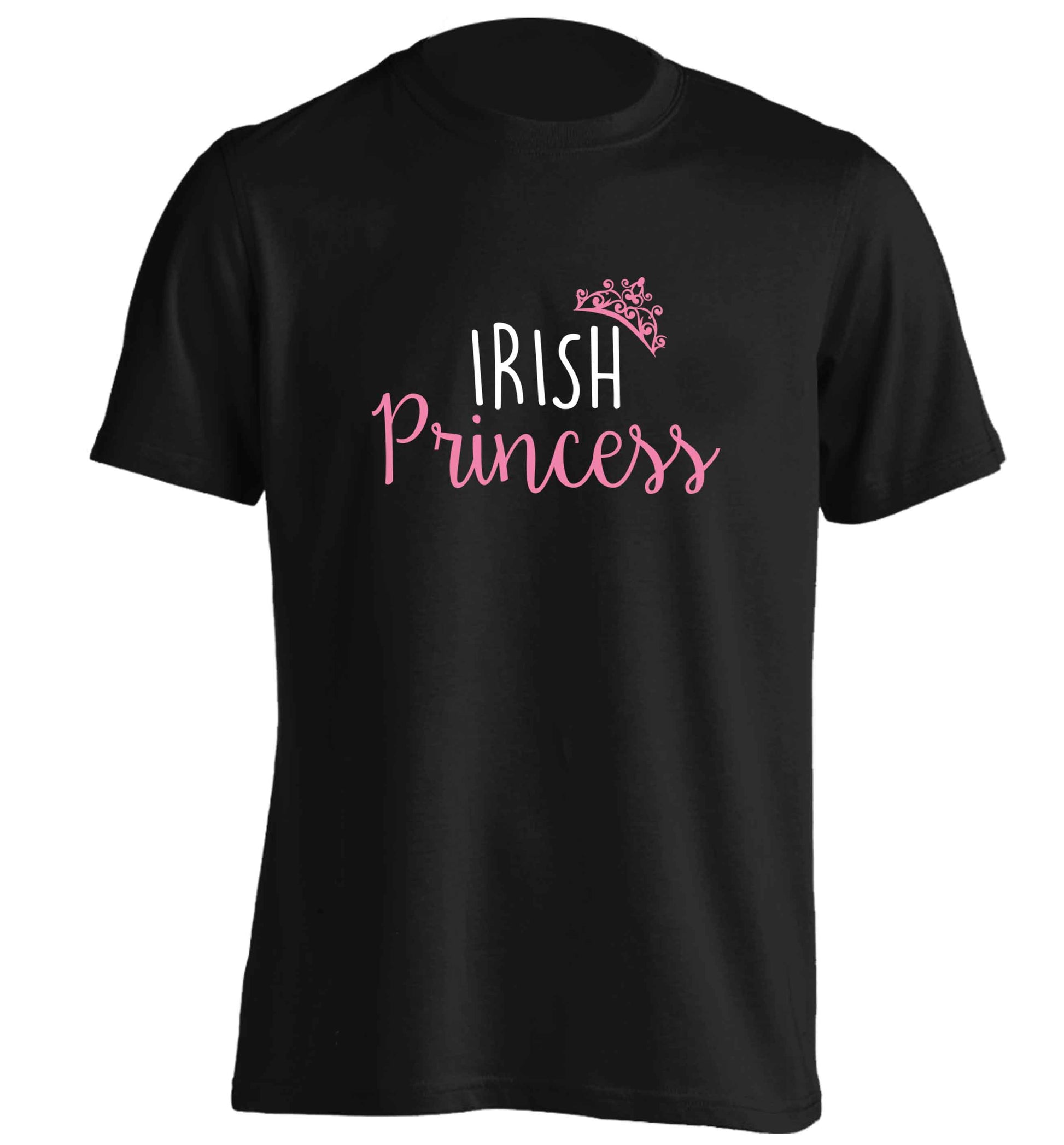 Irish princess adults unisex black Tshirt 2XL