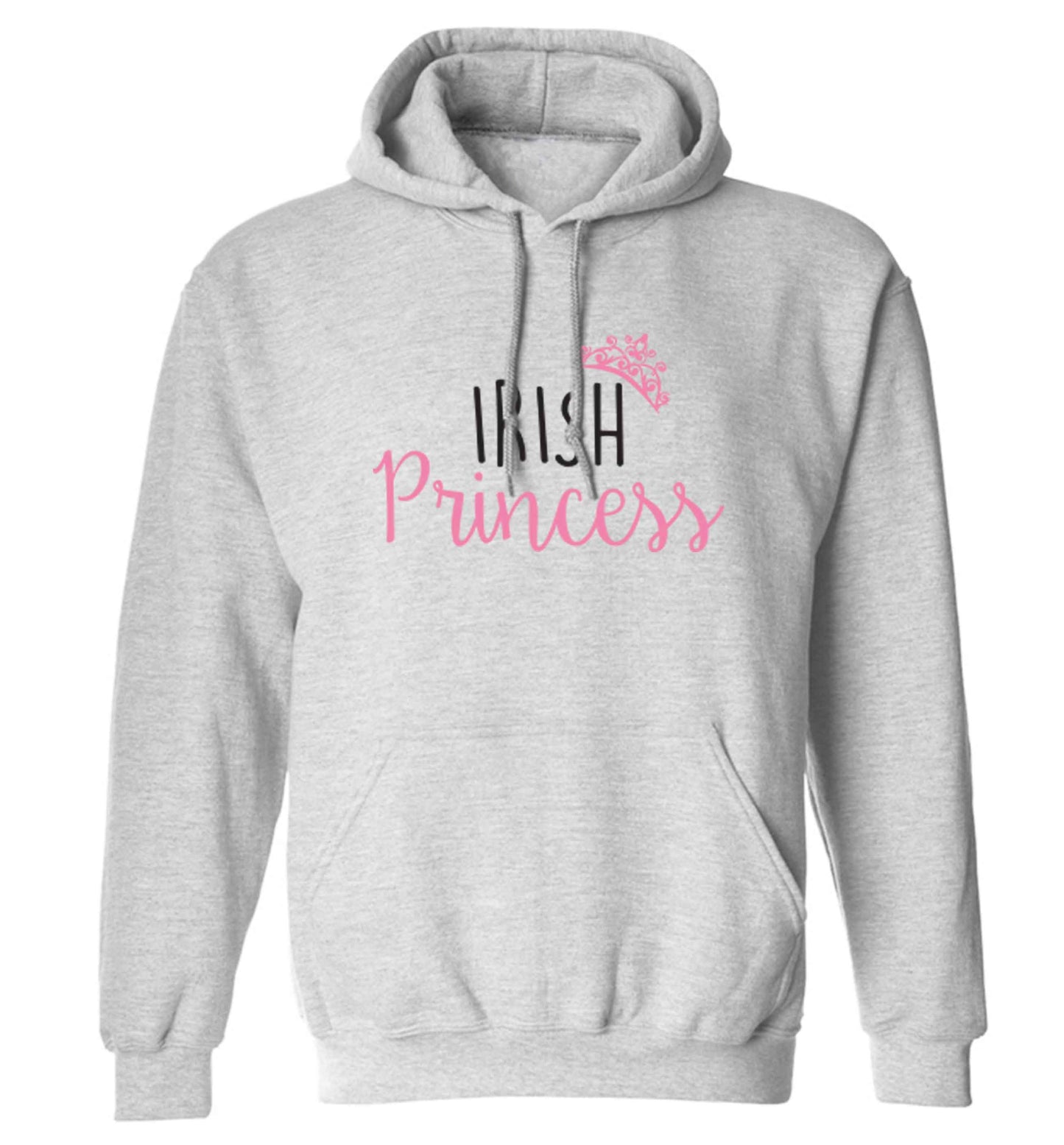 Irish princess adults unisex grey hoodie 2XL