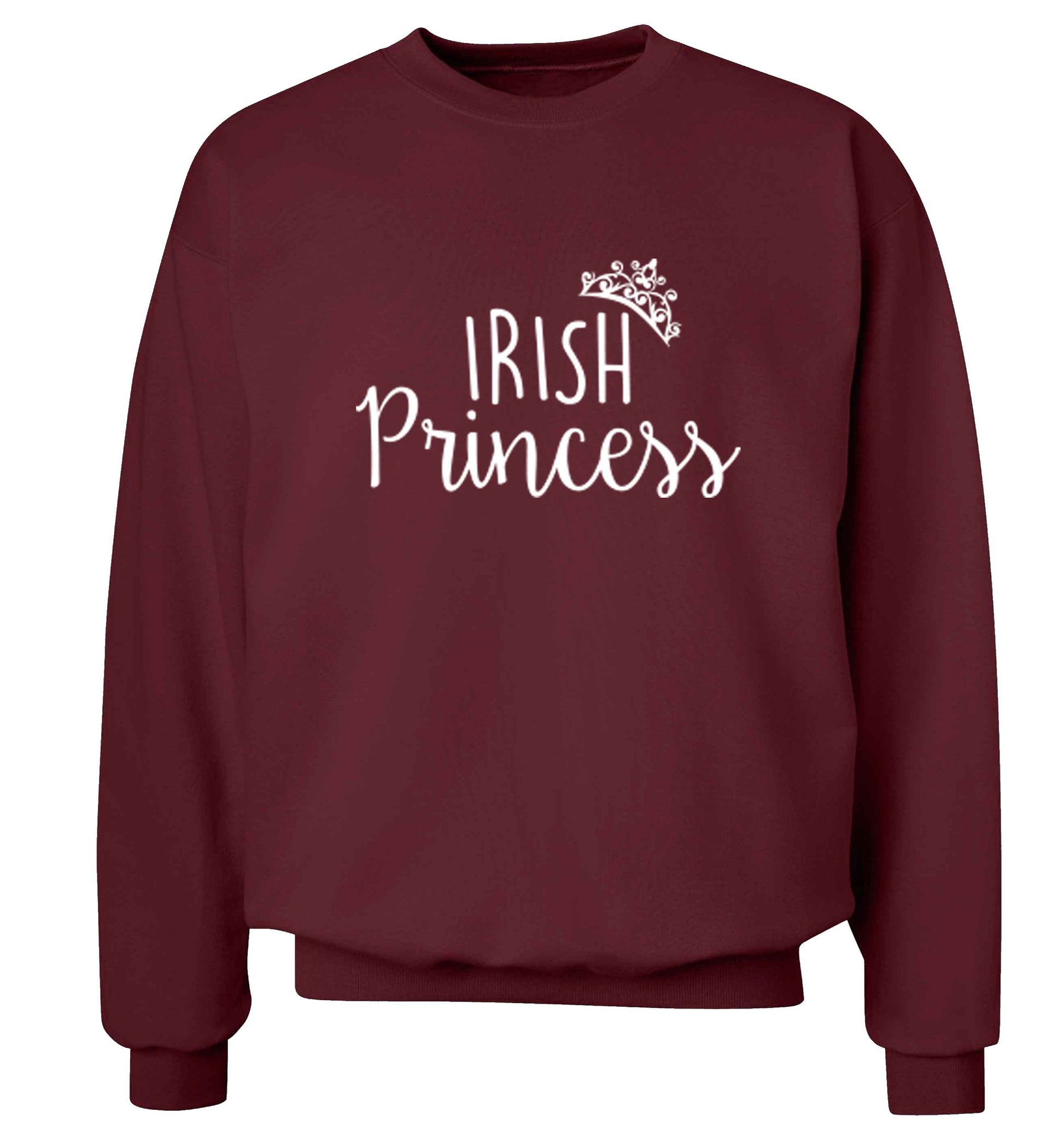 Irish princess adult's unisex maroon sweater 2XL