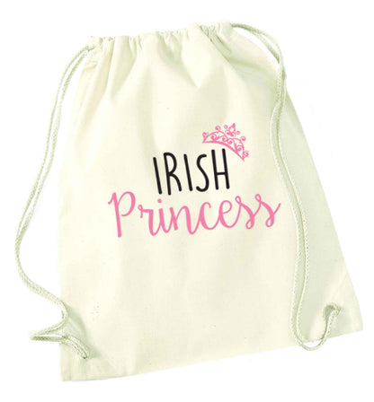 Irish princess natural drawstring bag