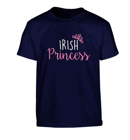 Irish princess Children's navy Tshirt 12-13 Years