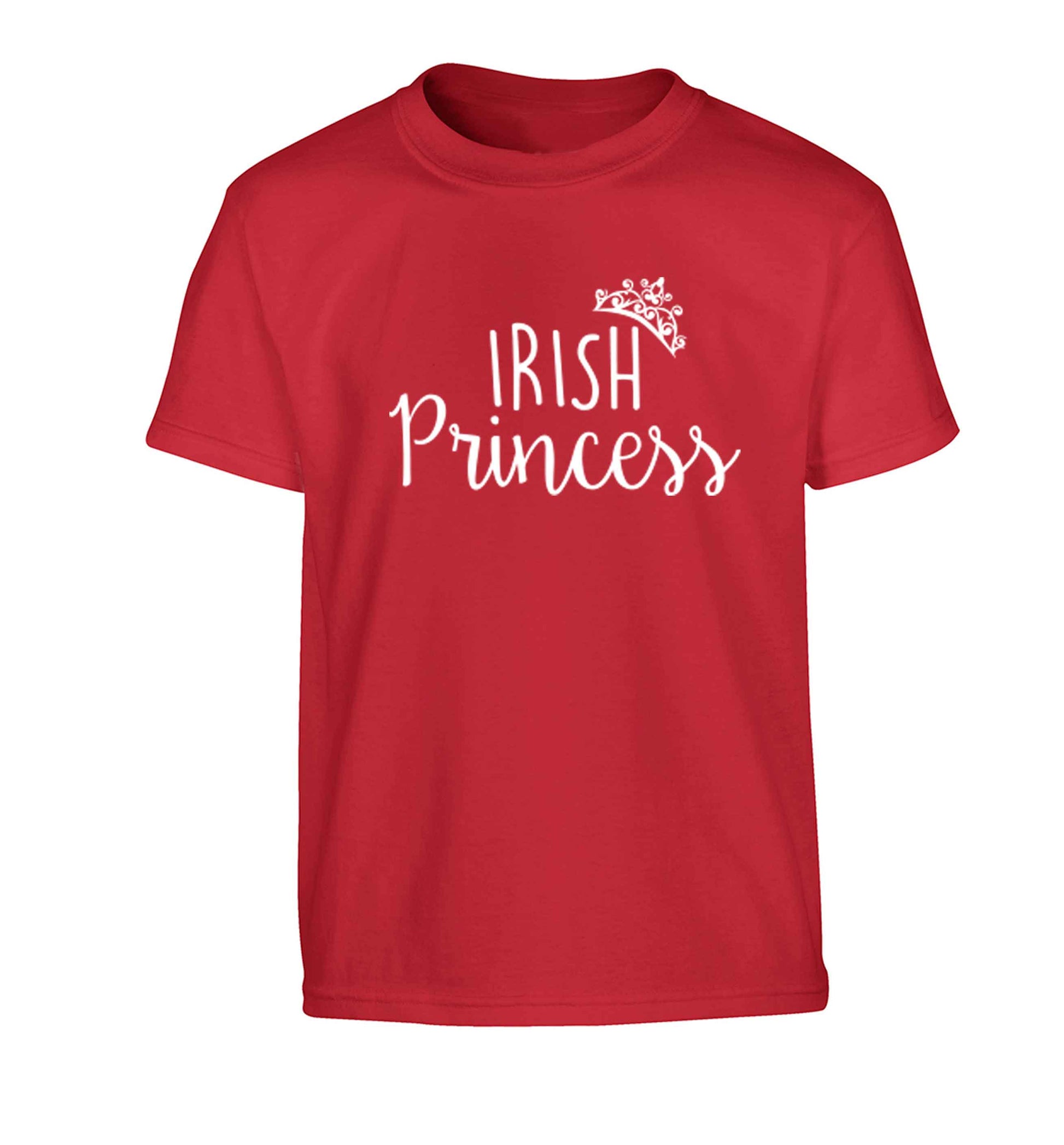 Irish princess Children's red Tshirt 12-13 Years