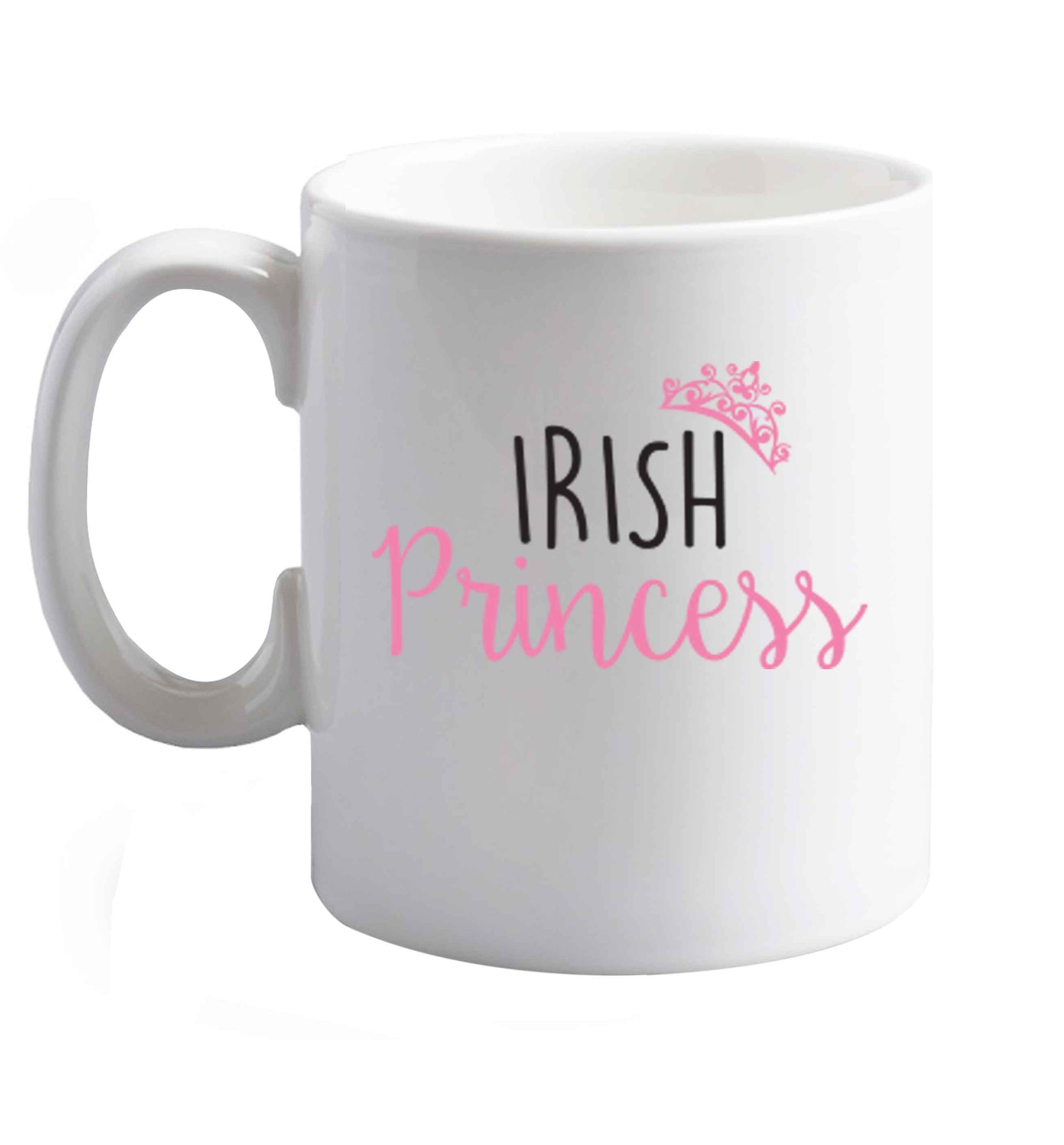 10 oz Favourite Type Pan Pancake ceramic mug right handed