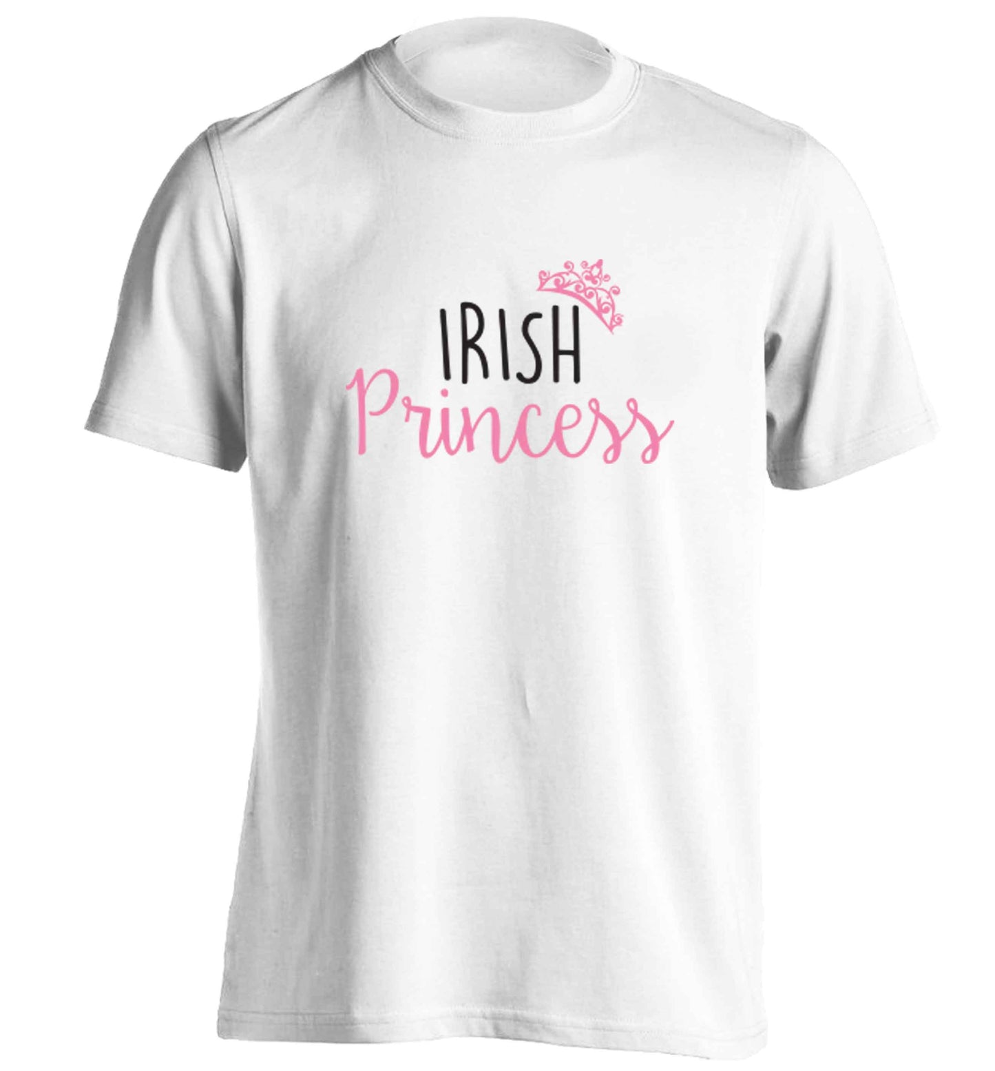 Irish princess adults unisex white Tshirt 2XL