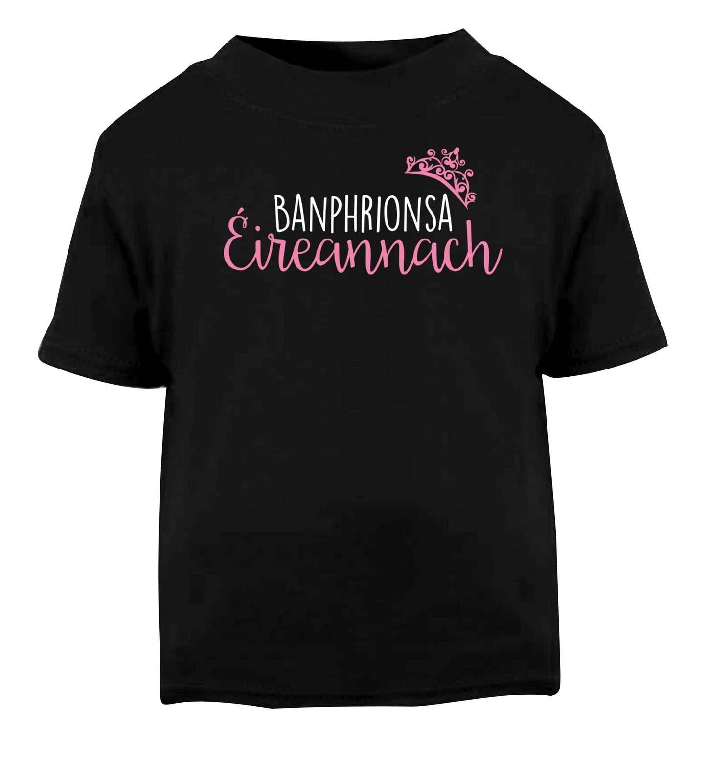 Banphrionsa eireannach Black baby toddler Tshirt 2 years