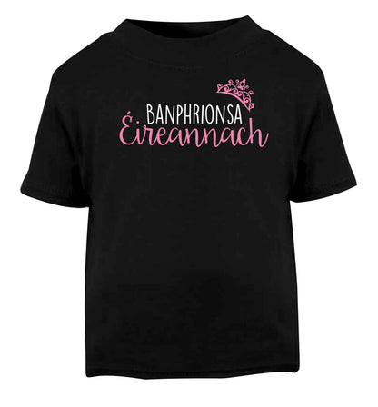 Banphrionsa eireannach Black baby toddler Tshirt 2 years