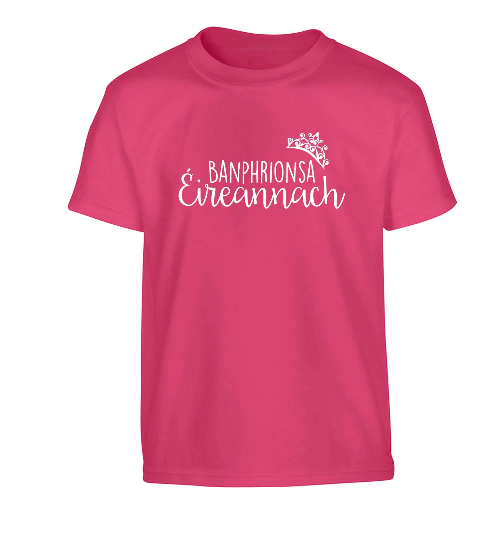Banphrionsa eireannach Children's pink Tshirt 12-13 Years