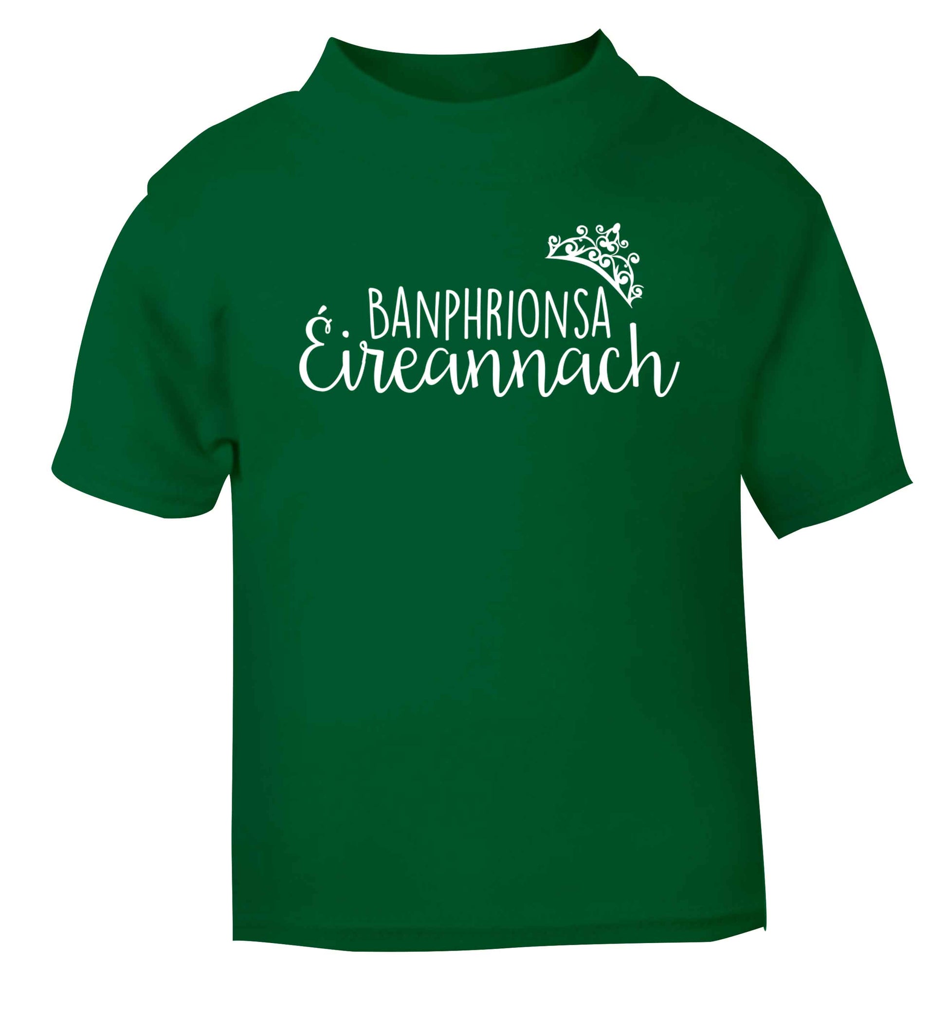 Banphrionsa eireannach green baby toddler Tshirt 2 Years