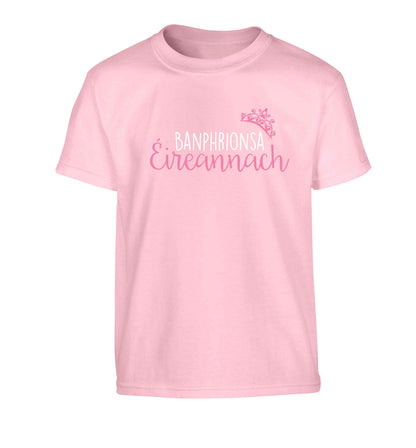 Banphrionsa eireannach Children's light pink Tshirt 12-13 Years