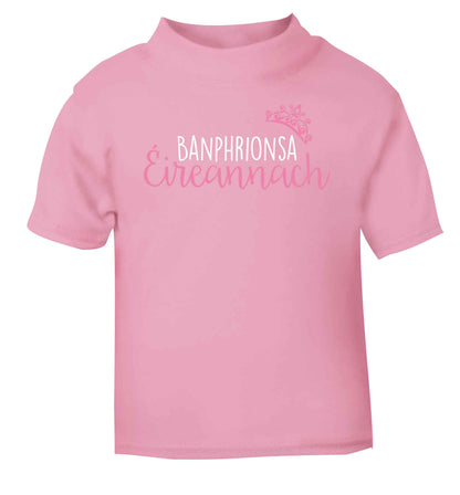 Banphrionsa eireannach light pink baby toddler Tshirt 2 Years