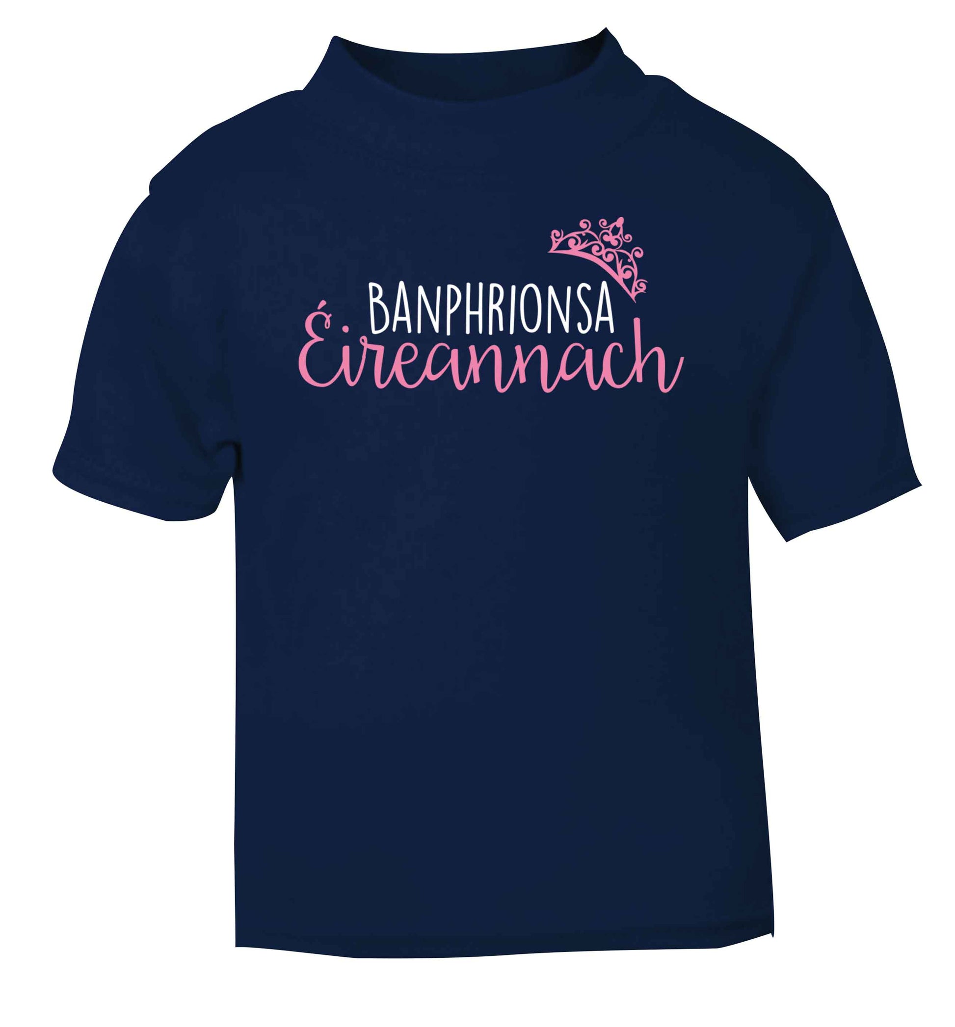 Banphrionsa eireannach navy baby toddler Tshirt 2 Years