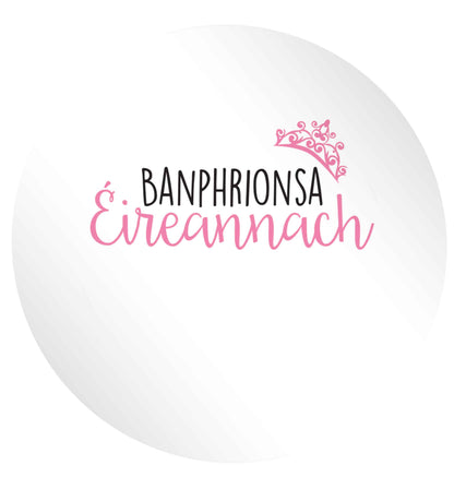 Banphrionsa eireannach 24 @ 45mm matt circle stickers