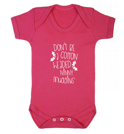 Too Late to be Good baby vest dark pink 18-24 months