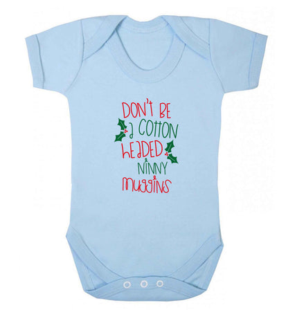 Too Late to be Good baby vest pale blue 18-24 months