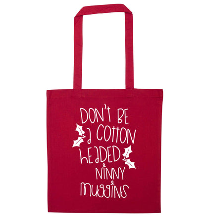 Too Late to be Good red tote bag