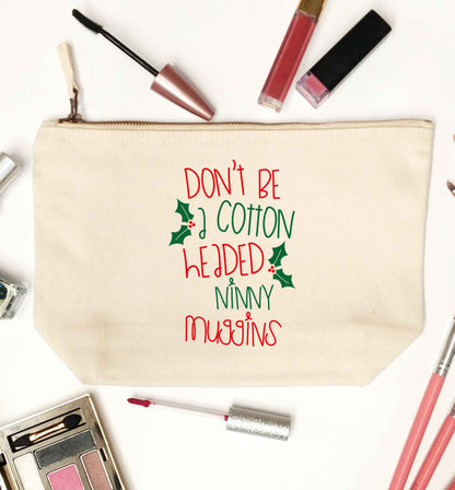 Too Late to be Good natural makeup bag
