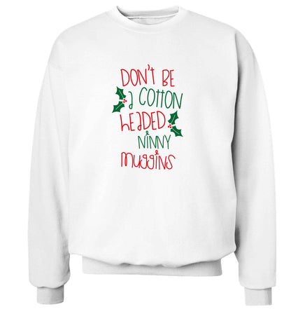 Too Late to be Good adult's unisex white sweater 2XL